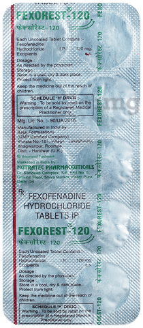 Fexorest 120mg Tablet image Fexorest 120mg Tablet image