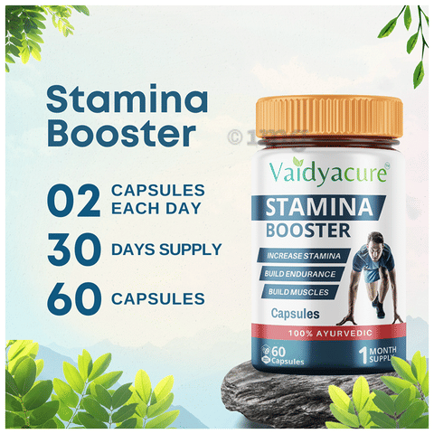 Vaidyacure Stamina Booster Capsule image Vaidyacure Stamina Booster Capsule image