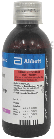 Buy Gardenal 20mg/5ml Syrup Online: View Uses, Side Effects, Price ...