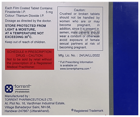 Finast 5mg Tablet image