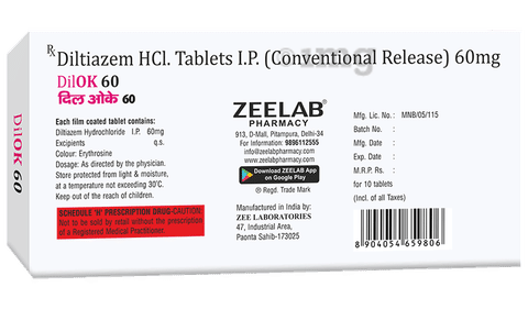 DilOK 60 Tablet image