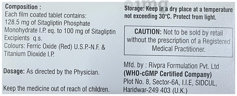 Sitalect 100 Tablet image Sitalect 100 Tablet image