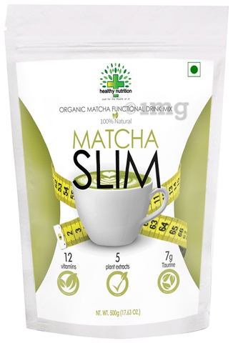 Healthy Nutrition Matcha Slim Tea with Vitamins & Taurine | For Weight  Management
