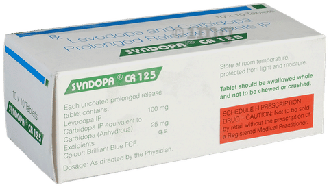 Syndopa CR 125 Tablet image Syndopa CR 125 Tablet image