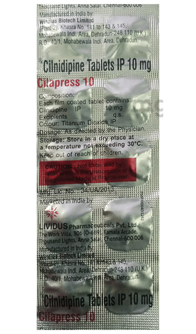 Cilapress 10mg Tablet image Cilapress 10mg Tablet image