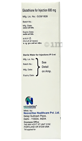 Glutaveri 600mg Injection image