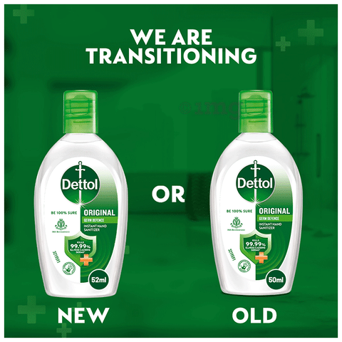 Dettol Instant Hand Sanitizer Buy bottle of 52.0 ml Sanitizer at best price in India 1mg