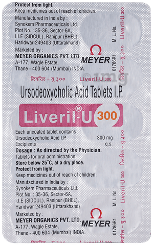 Liveril U 300mg Tablet image