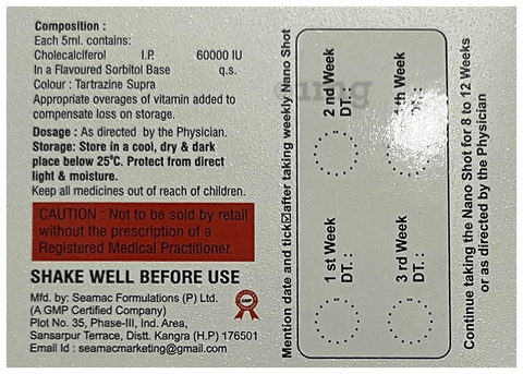 D3-Advance Oral Solution (5ml Each) Mango Sugar Free image