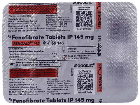 Fenoaid 145 Tablet image Fenoaid 145 Tablet image