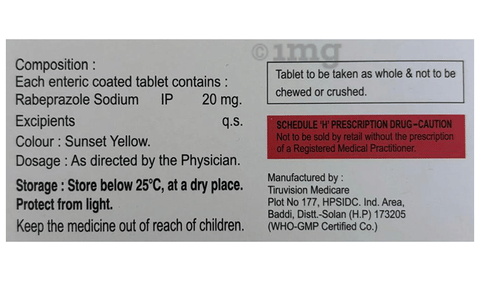 Rabsir 20 Tablet image Rabsir 20 Tablet image