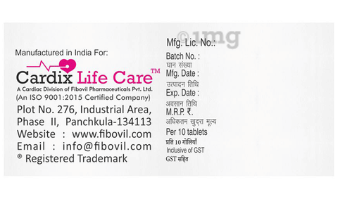 Cardcilin 10 Tablet image