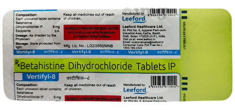 Vertifyl 8 Tablet image