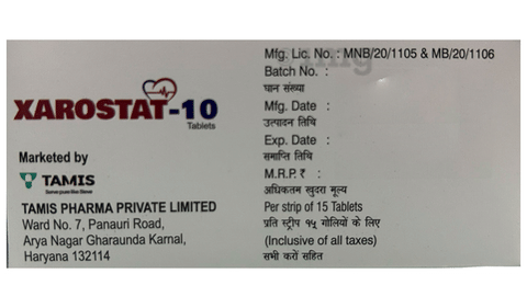 Xarostat 10 Tablet image