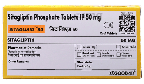 Sitagliaid 50 Tablet image