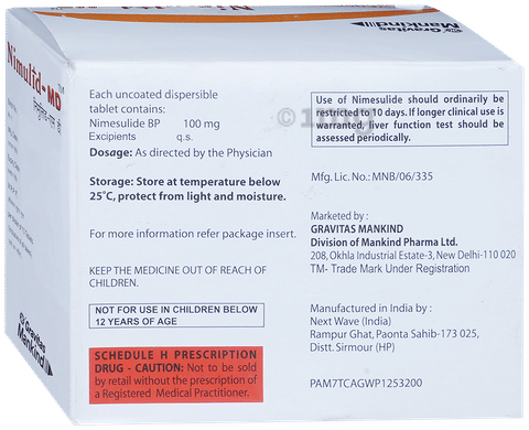 Nimulid-MD Tablet Orange image Nimulid-MD Tablet Orange image