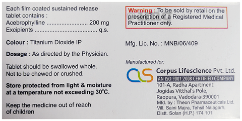 Asmasafe 200 Tablet SR image