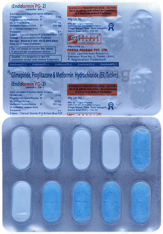 Endoformin PG 2mg/500mg/15mg Tablet ER