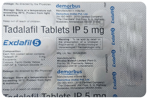 Exdafil 5 Tablet image