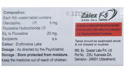 Zalex F 5 Tablet image
