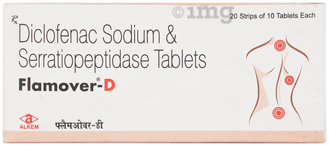 Flamover D 50mg/10mg Tablet image