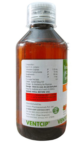 Ventcip Syrup Raspberry Sugar Free image Ventcip Syrup Raspberry Sugar Free image