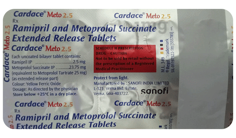 Cardace Meto 2.5 Tablet ER image