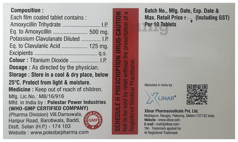 Moxnar 625 Tablet image Moxnar 625 Tablet image