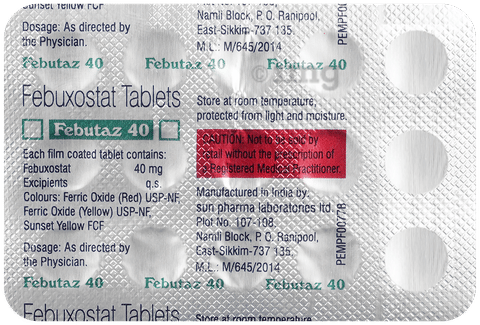 Febutaz 40 Tablet image Febutaz 40 Tablet image