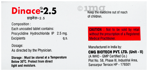 Dinace 2.5 Tablet image