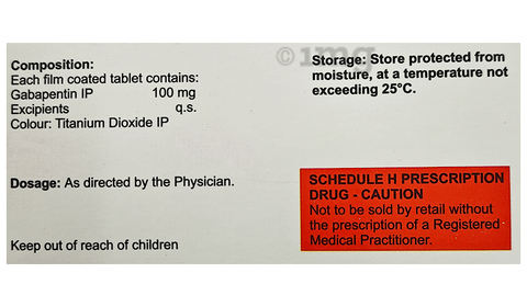 गैब्रिवा 100 टैबलेट image