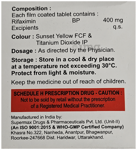 Rifavyom 400 Tablet image Rifavyom 400 Tablet image