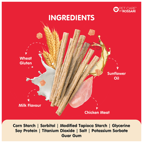 Zippy Chick N' Stix Sticks for Dog Milk: Buy packet of 100.0 gm