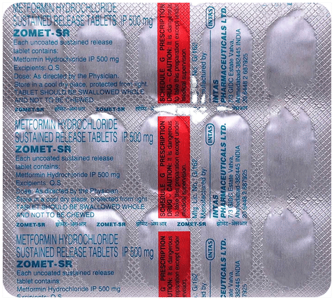 Zomet 500mg Tablet SR image