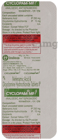 Cyclopam-MF 10mg/250mg Tablet image Cyclopam-MF 10mg/250mg Tablet image