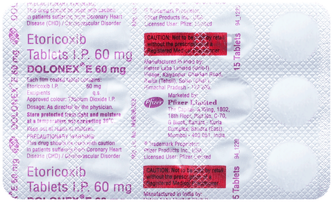 Dolonex E 60mg Tablet image