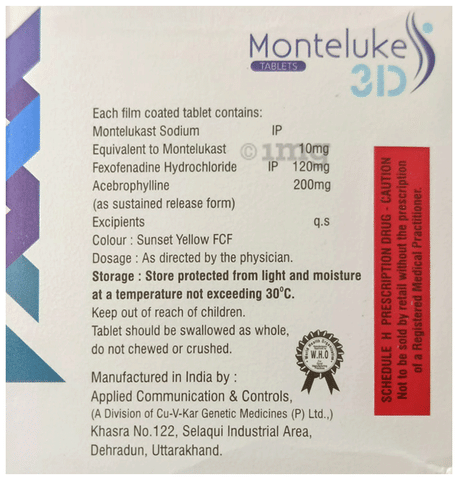 Monteluke 3D Tablet image