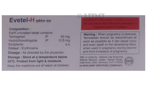 Evetel-H Tablet image