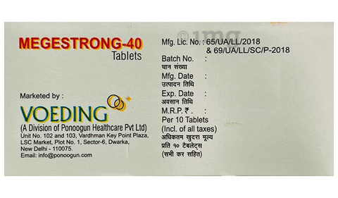 Megestrong 40 Tablet image