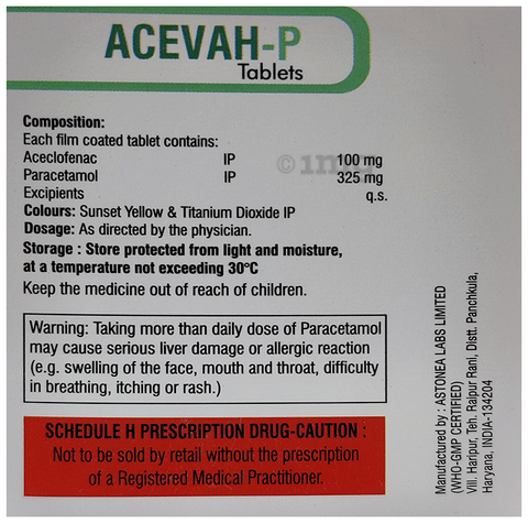 Acevah-P Tablet image