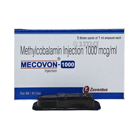b12 methylcobalamin 1000 mcg injection Buy Mecovon 1000mcg Injection Online: View Uses, Side Effects, Price,  Substitutes