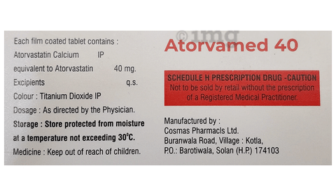 Atorvamed 40 Tablet image Atorvamed 40 Tablet image