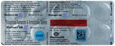 Bisoheart-AM 2.5 Tablet image Bisoheart-AM 2.5 Tablet image