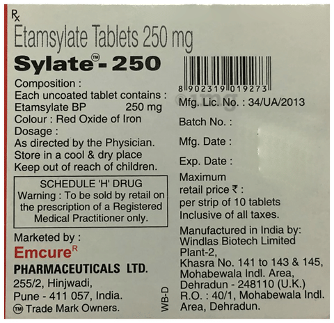 Sylate 250 Tablet image