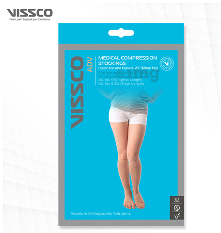 Comprezon Cotton Varicose Vein Stockings Class 2 Below Knee (1