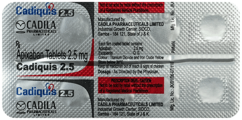 Cadiquis 2.5mg Tablet image Cadiquis 2.5mg Tablet image