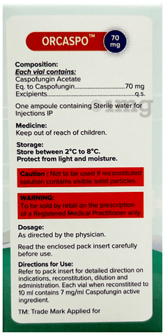 Orcaspo 70mg Injection image Orcaspo 70mg Injection image