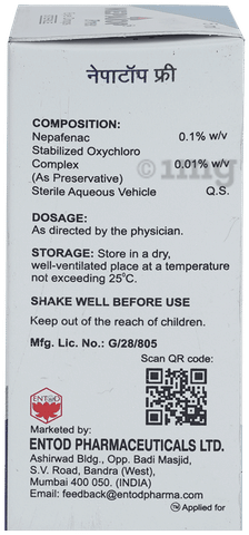 Nepatop Free Eye Drop