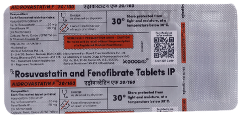 Aidrovastatin F 20/160 Tablet
