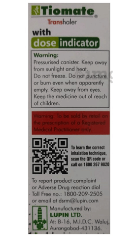 Tiomate Transhaler image Tiomate Transhaler image